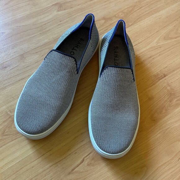 Rothy's Slip On Sneakers in Anchor (light blue/grey) - Picture 2 of 5